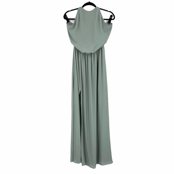 NEW Show Me Your Mumu Heather Halter Dress Sage - Picture 3 of 12